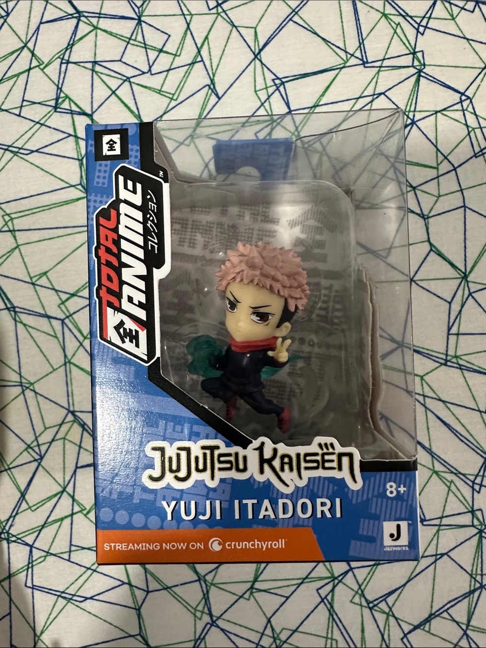 Jujutsu Kaisen Yuji Itadori Mini Figure - Pink Hair, Navy Outfit (Crunchyroll)